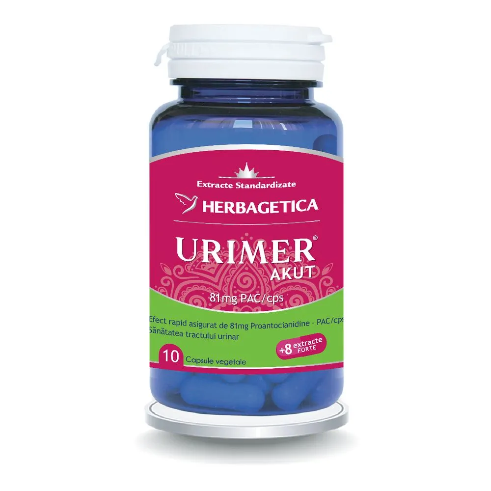 Urimer Akut, 10 capsule, Herbagetica