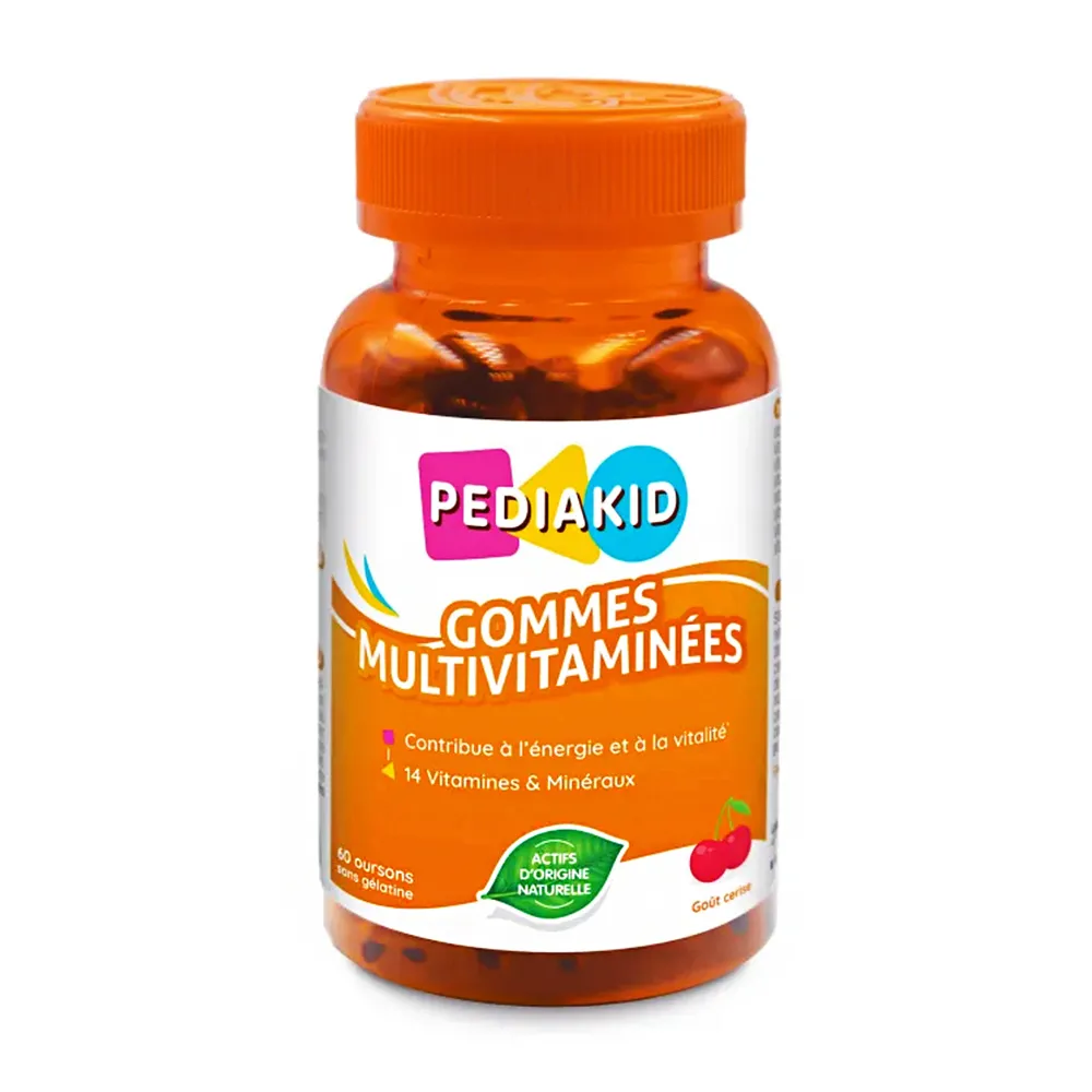 Ursuleti gumati cu vitamine si minerale, 60 ursuleti, Pediakid