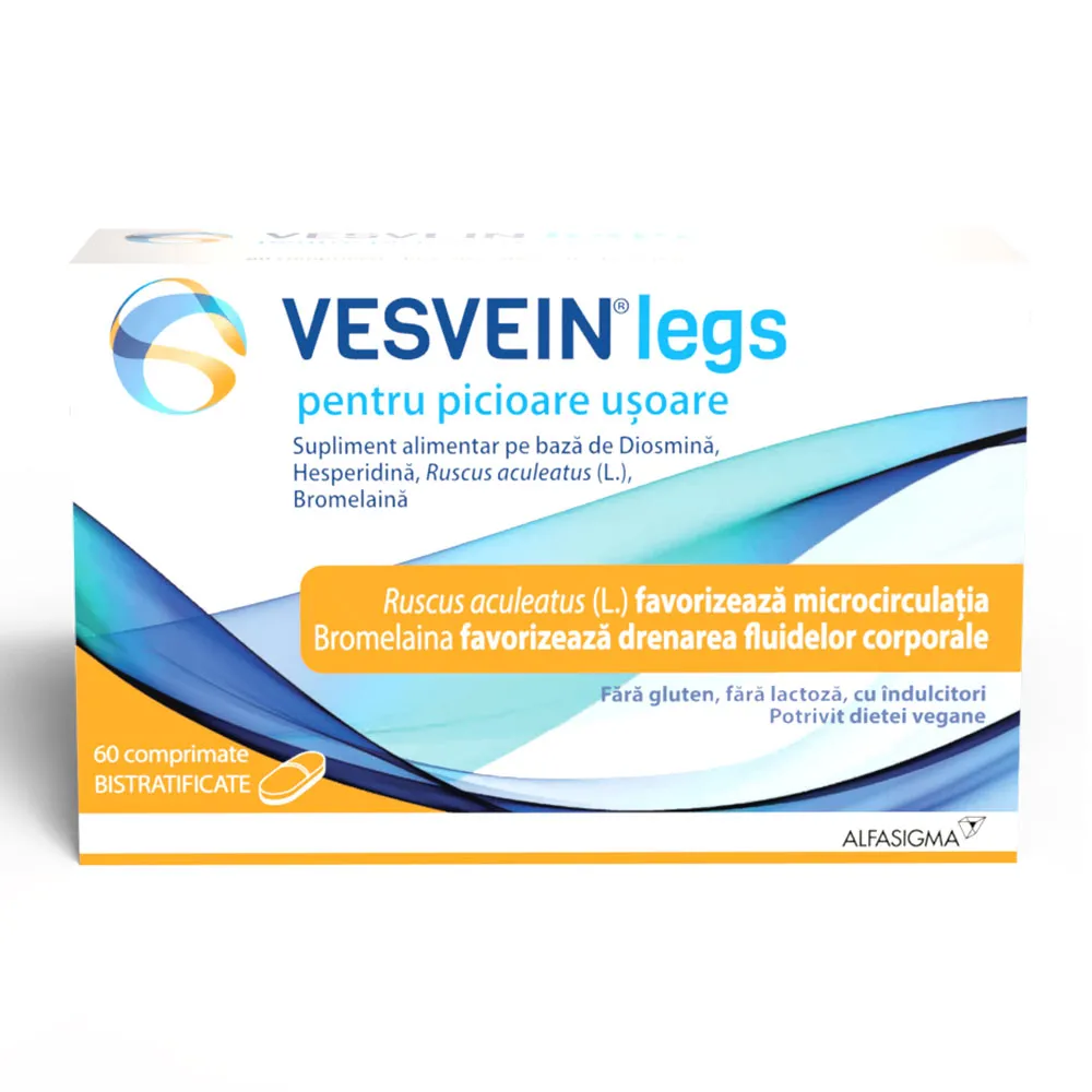 Vesvein Legs, 60 comprimate, Alfasigma