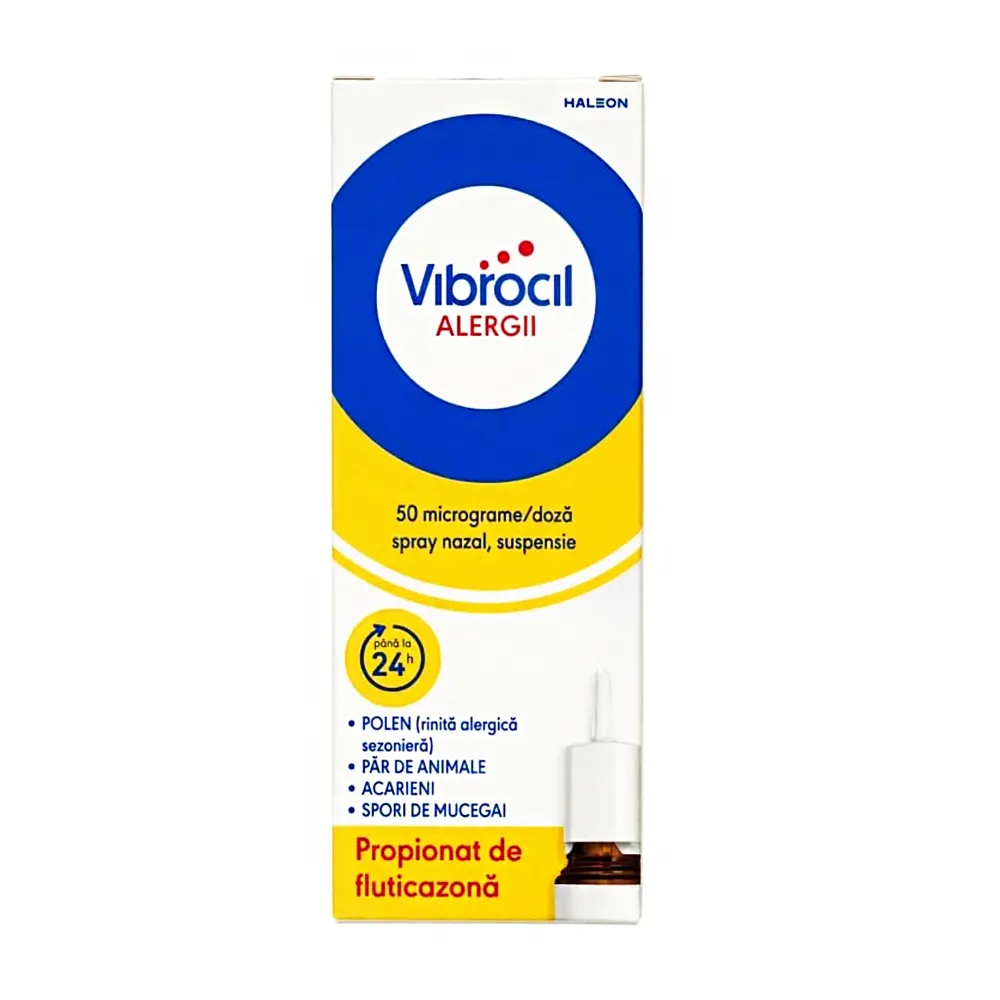 Vibrocil Alergii, 50 micrograme/doză spray nazal, suspensie, 120 pulverizari, Haleon