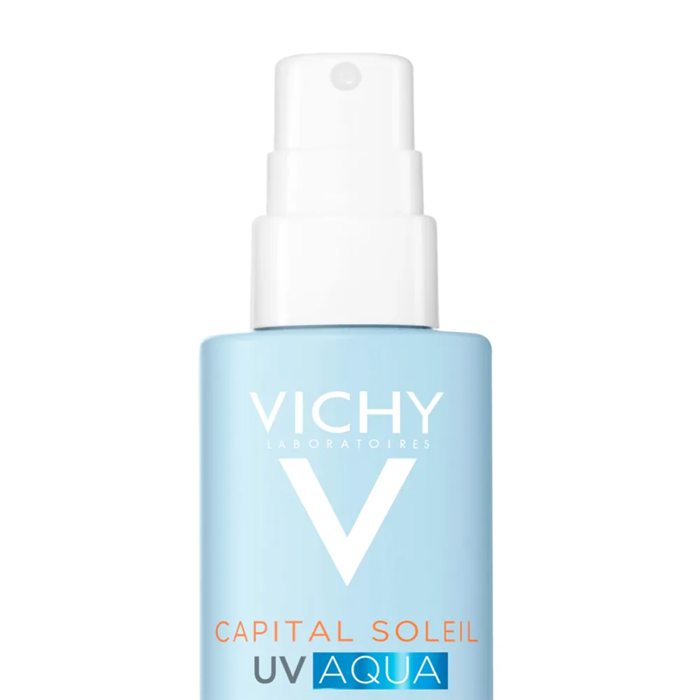 Spray hidratant pentru fata si corp cu protectie solara SPF 50 Capital Soleil UV Aqua, 200 ml, Vichy