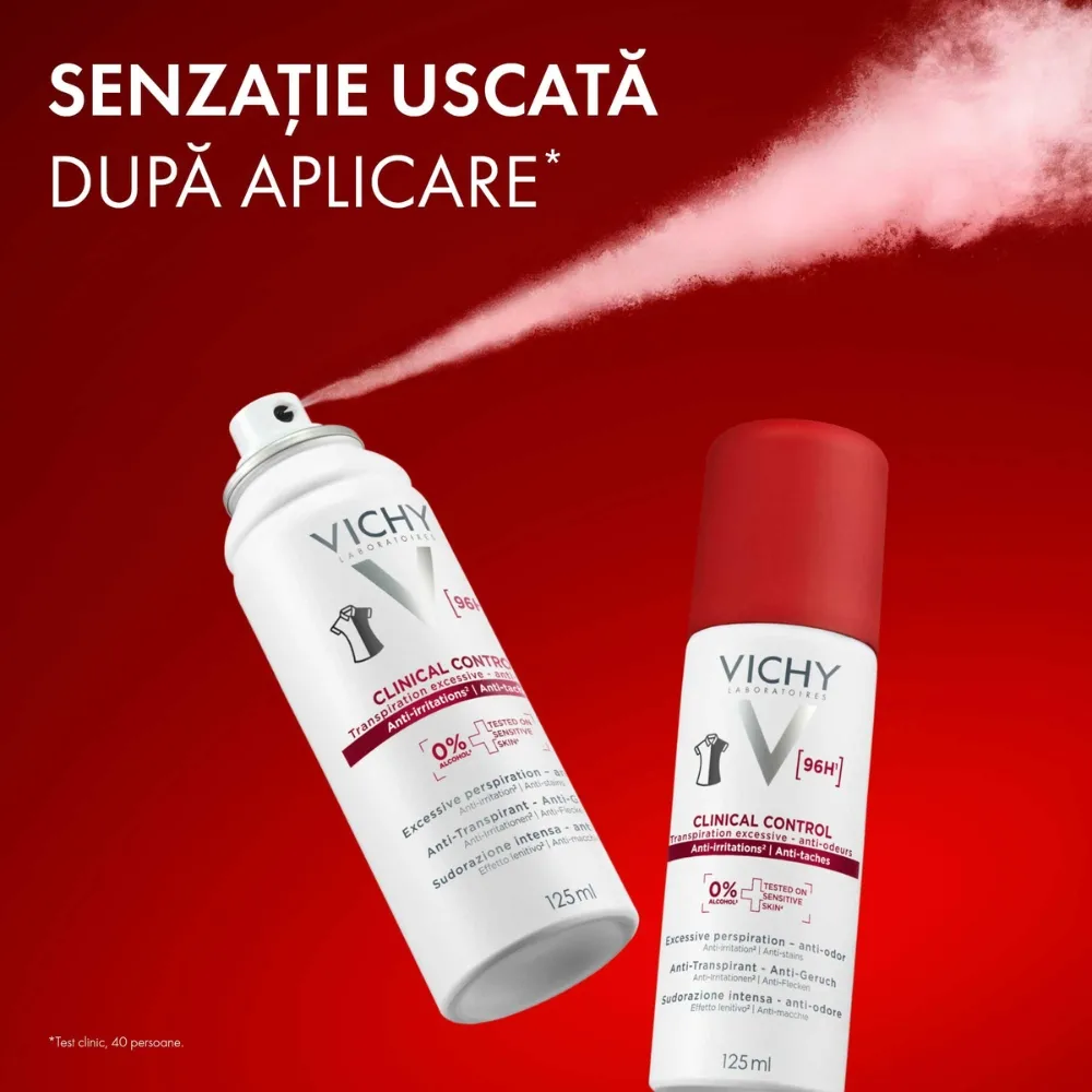 Spray Antiperspirant Deo Clinical Control 96h, 125ml, Vichy