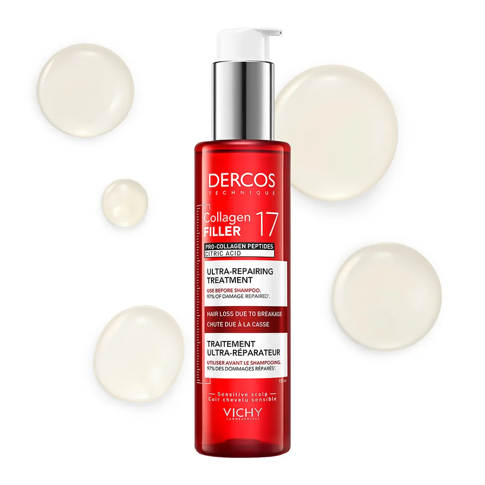 Tratament Ultra Reparator Dercos Collagen 17 Filler, 150ml, Vichy
