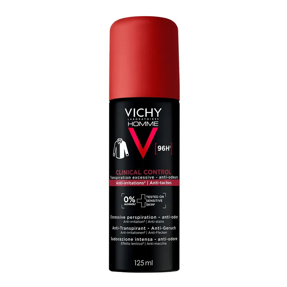 Spray antiperspirant pentru barbati Clinical Control 96H, 125 ml, Vichy