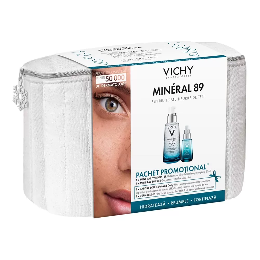 Pachet Mineral 89, 50ml + 15ml, Vichy