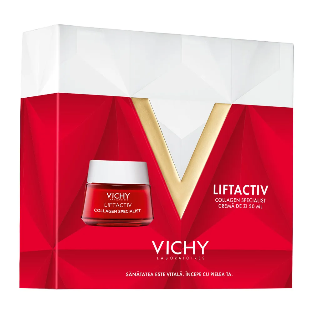 Trusa Liftactiv Collagen Specialist (Crema Zi, 50ml + Crema Noapte, 15ml), Vichy