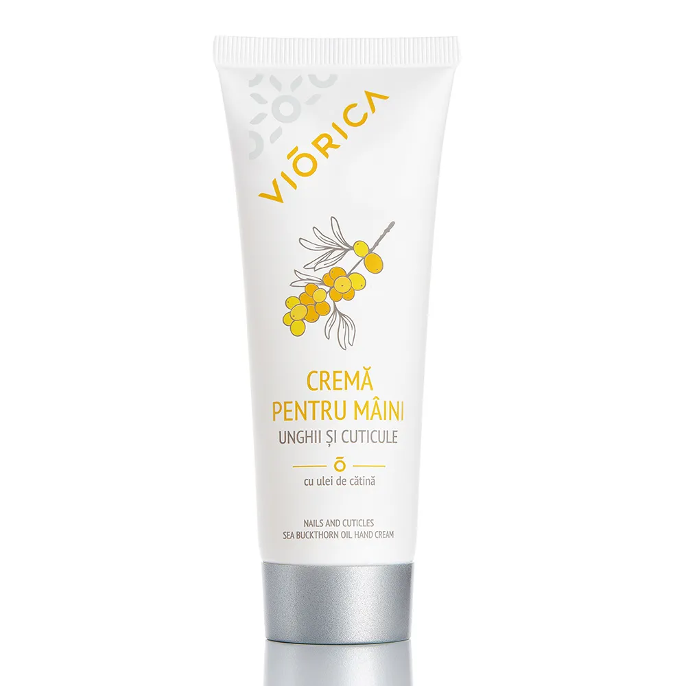 Crema de Maini Unghii si Cuticule cu Ulei de Catina, 75ml, Viorica