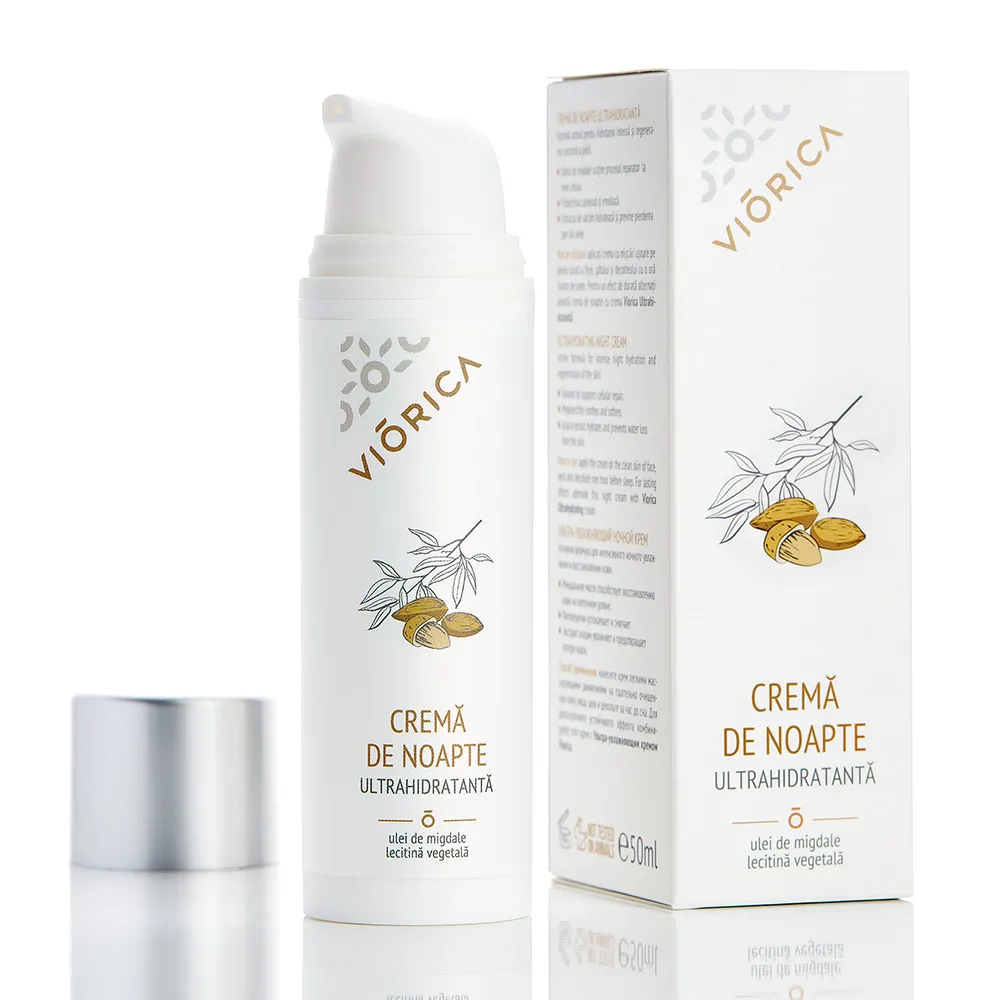 Crema Noapte Ultrahidratanta cu Ulei de Migdale, 50ml, Viorica