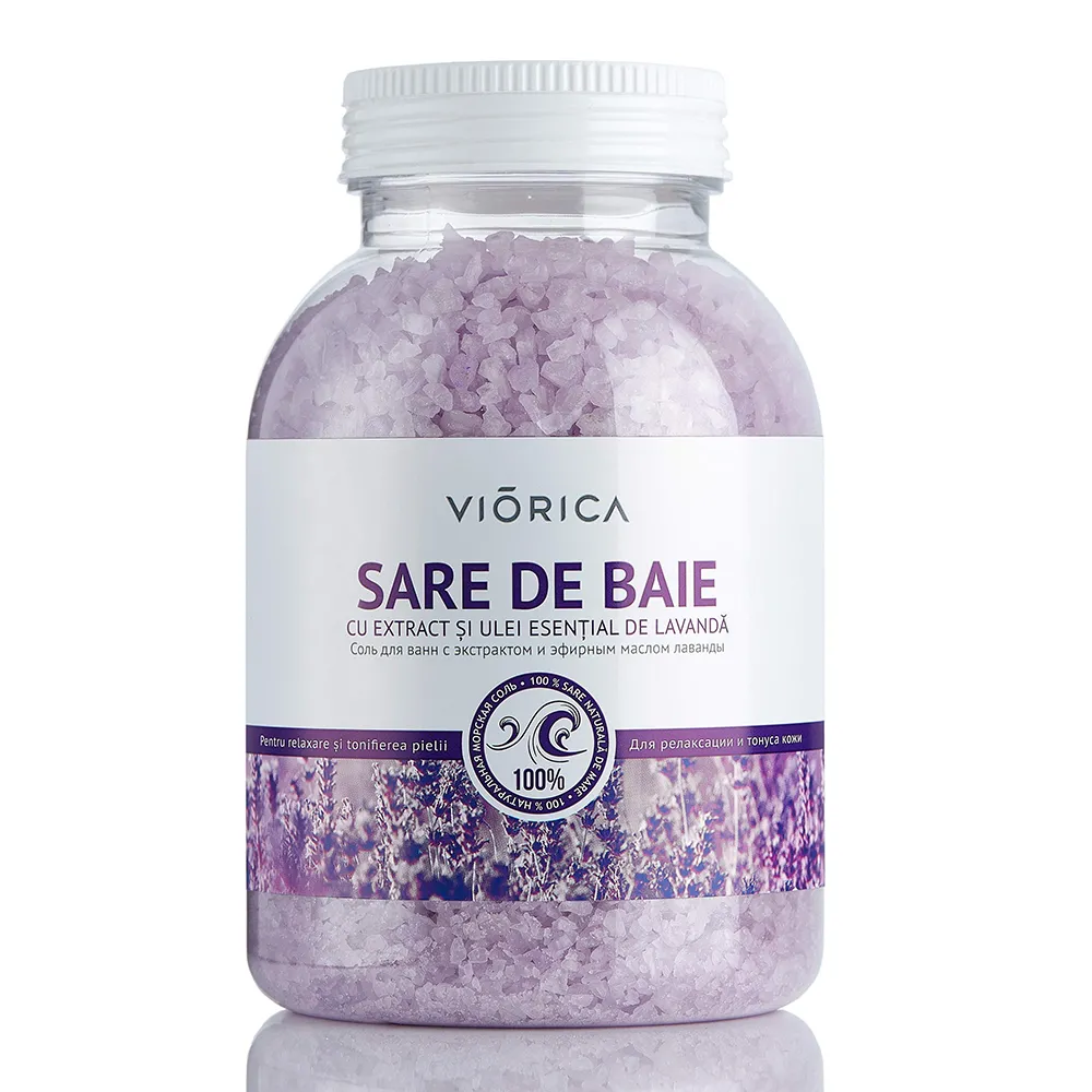 Sare de baie cu lavanda, 1000g, Viorica