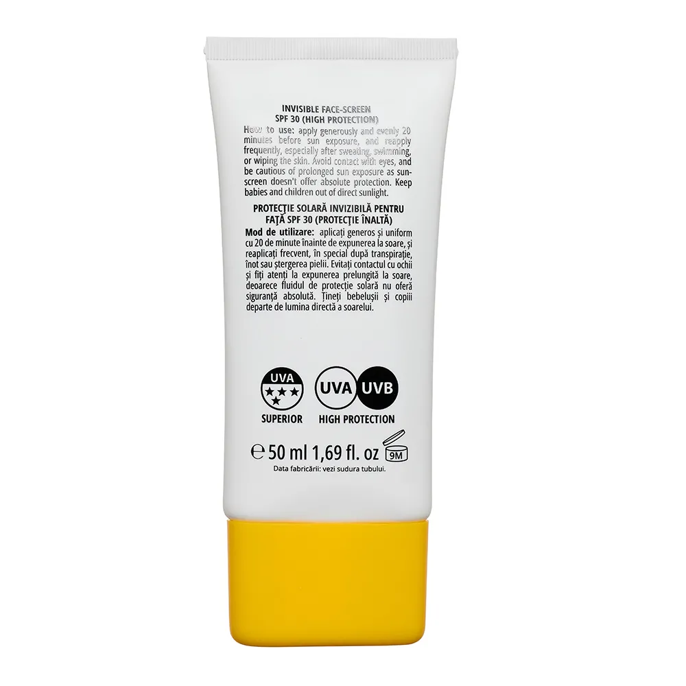 Protectie Solara Invizibila pt Fata SPF30, 50ml, Viorica