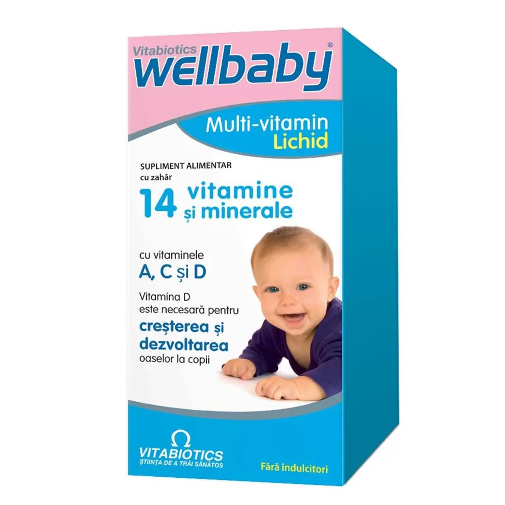Sirop WellBaby cu vitamine si minerale, 150 ml, Vitabiotics