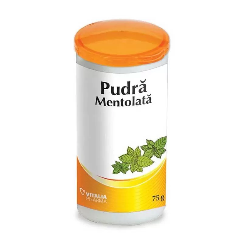 Pudra mentolata, 75 g, Vitalia