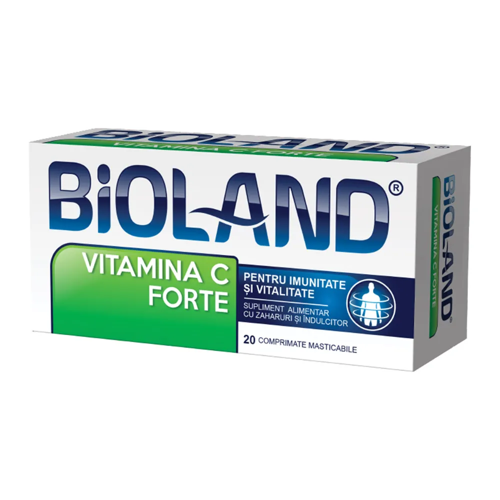 Vitamina C Forte 500 mg Bioland, 20 comprimate, Biofarm