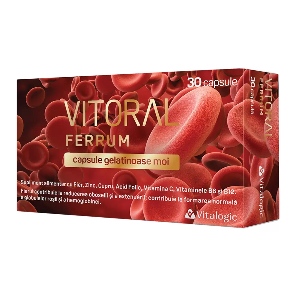 Vitoral Ferrum, 30 capsule, Vitalogic