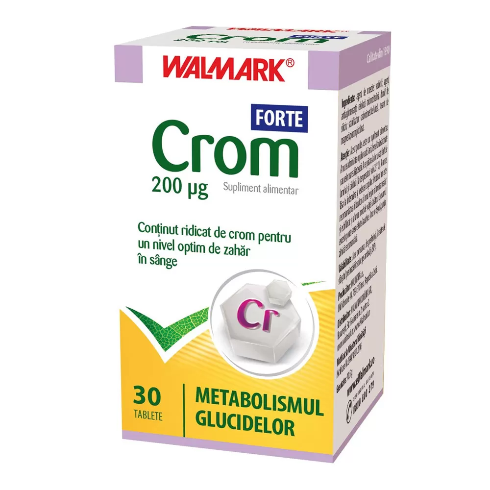 Crom Forte, 30 tablete, Walmark