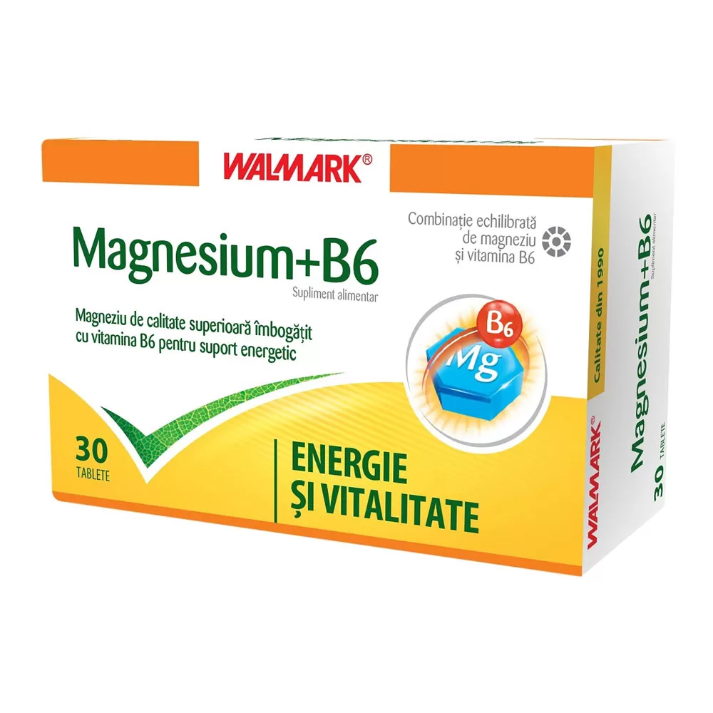 Magnesium + B6, 30 tablete, Walmark