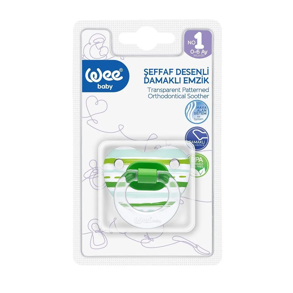 Wee Baby 836 Suzeta Silicon Transparenta 0-6 luni