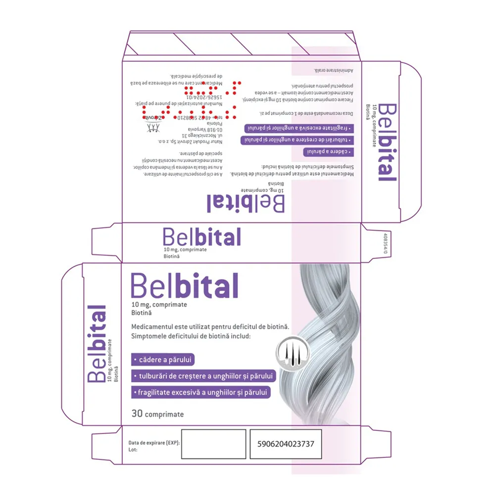 Belbital, 10 mg, 30 comprimate, Natur Produkt