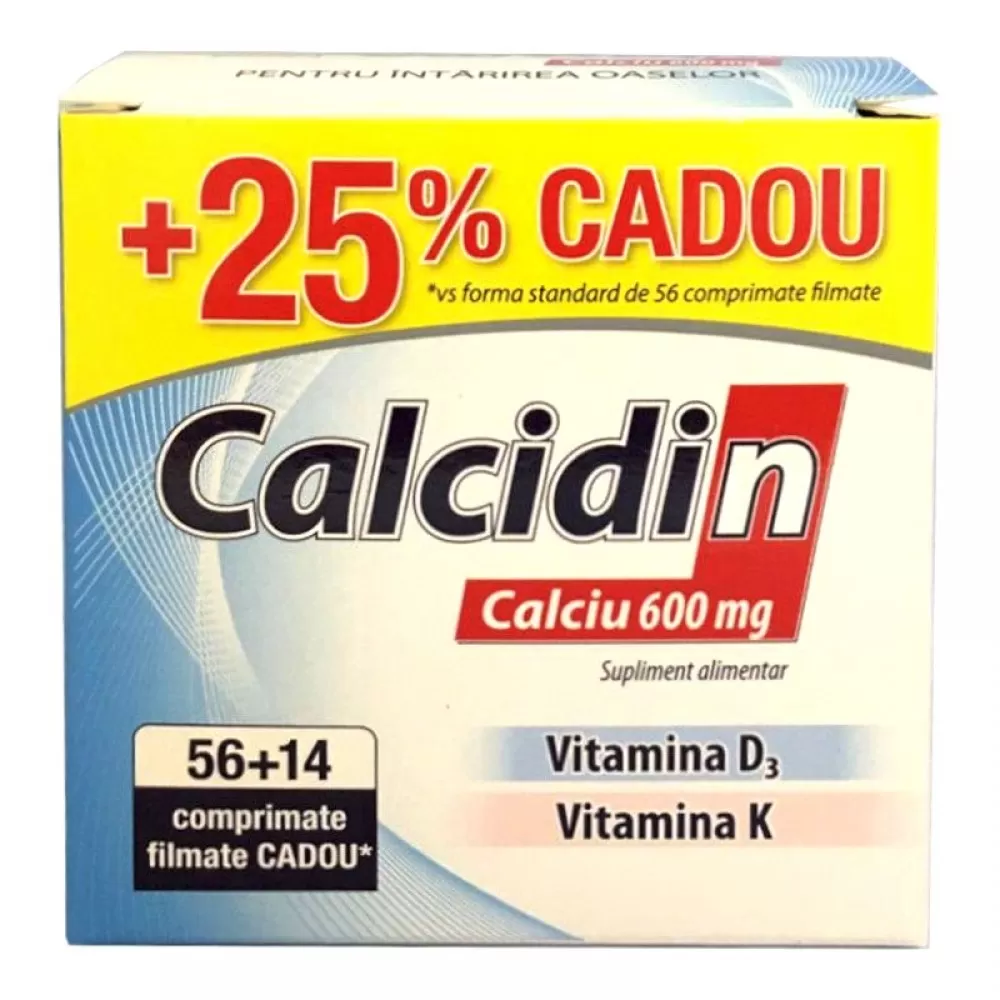 Zdrovit Calcidin -comprimate filmate x 56 + 14 (Oferta)