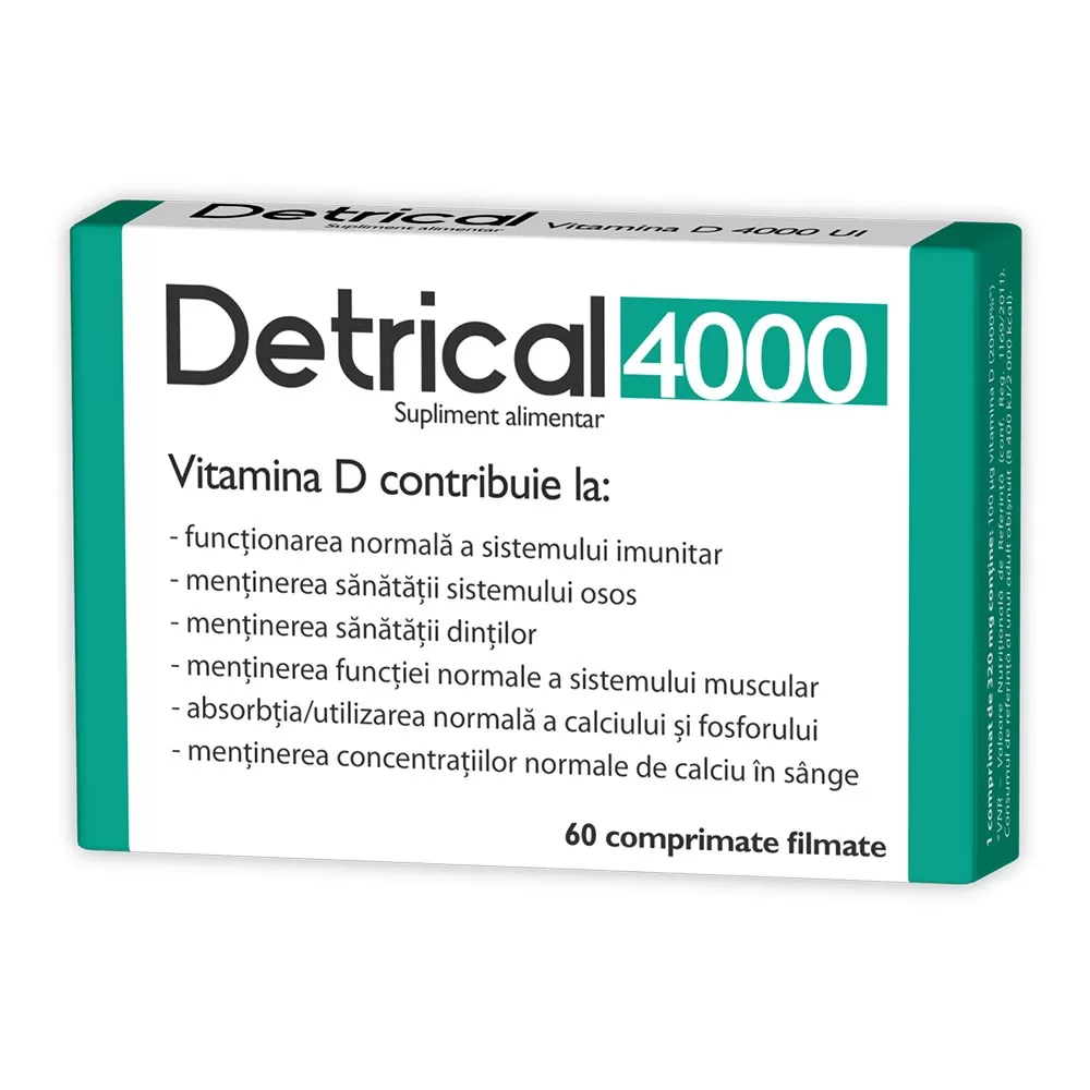 Zdrovit Detrical D3 4000 UI -comprimate filmate x 60