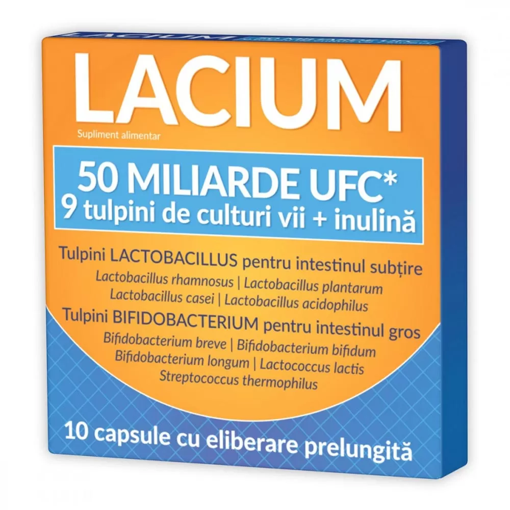 Lacium 50 miliarde UFC, 10 capsule, Zdrovit