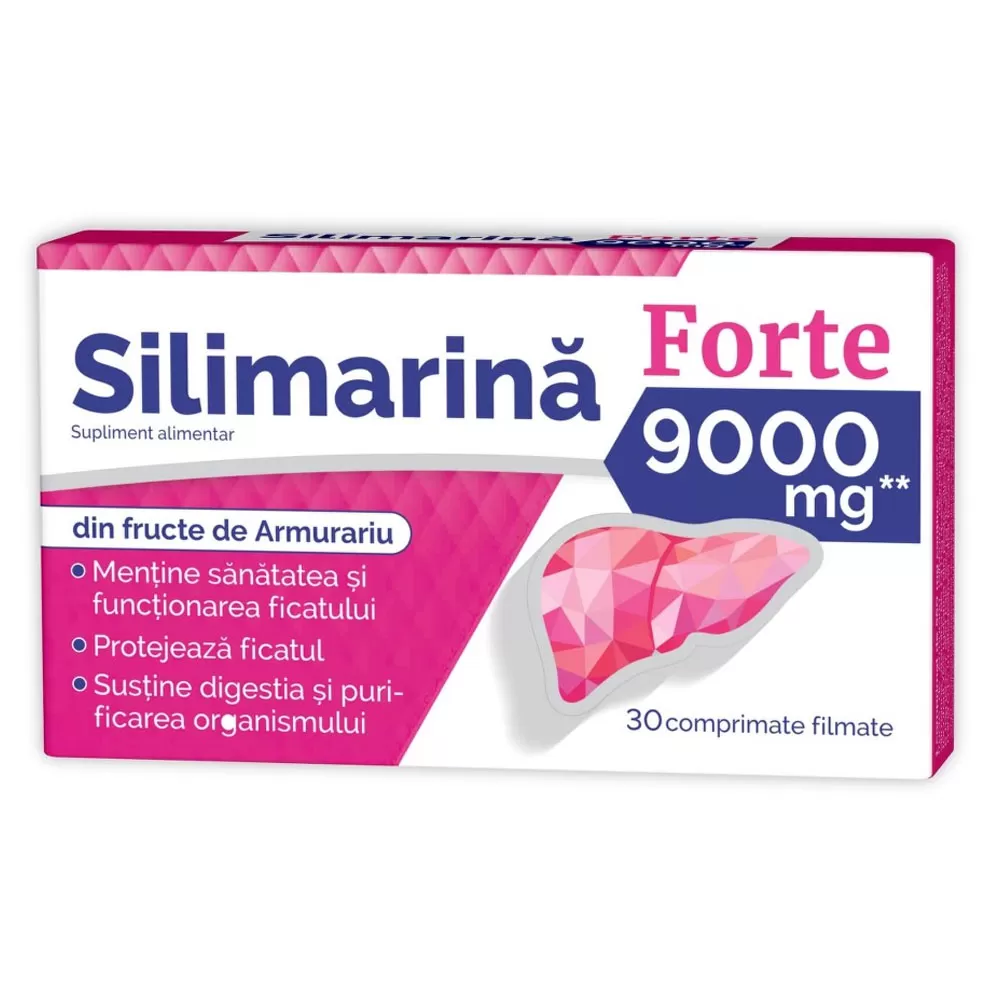 Silimarina Forte 9000mg, 30 comprimate, Zdrovit
