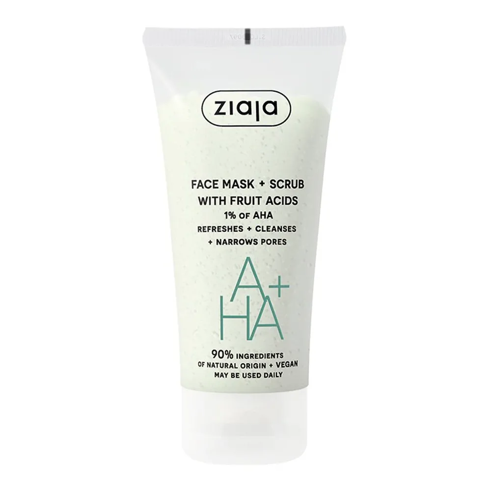 Masca Faciala si Scrub cu 1% AHA, 55ml, Ziaja