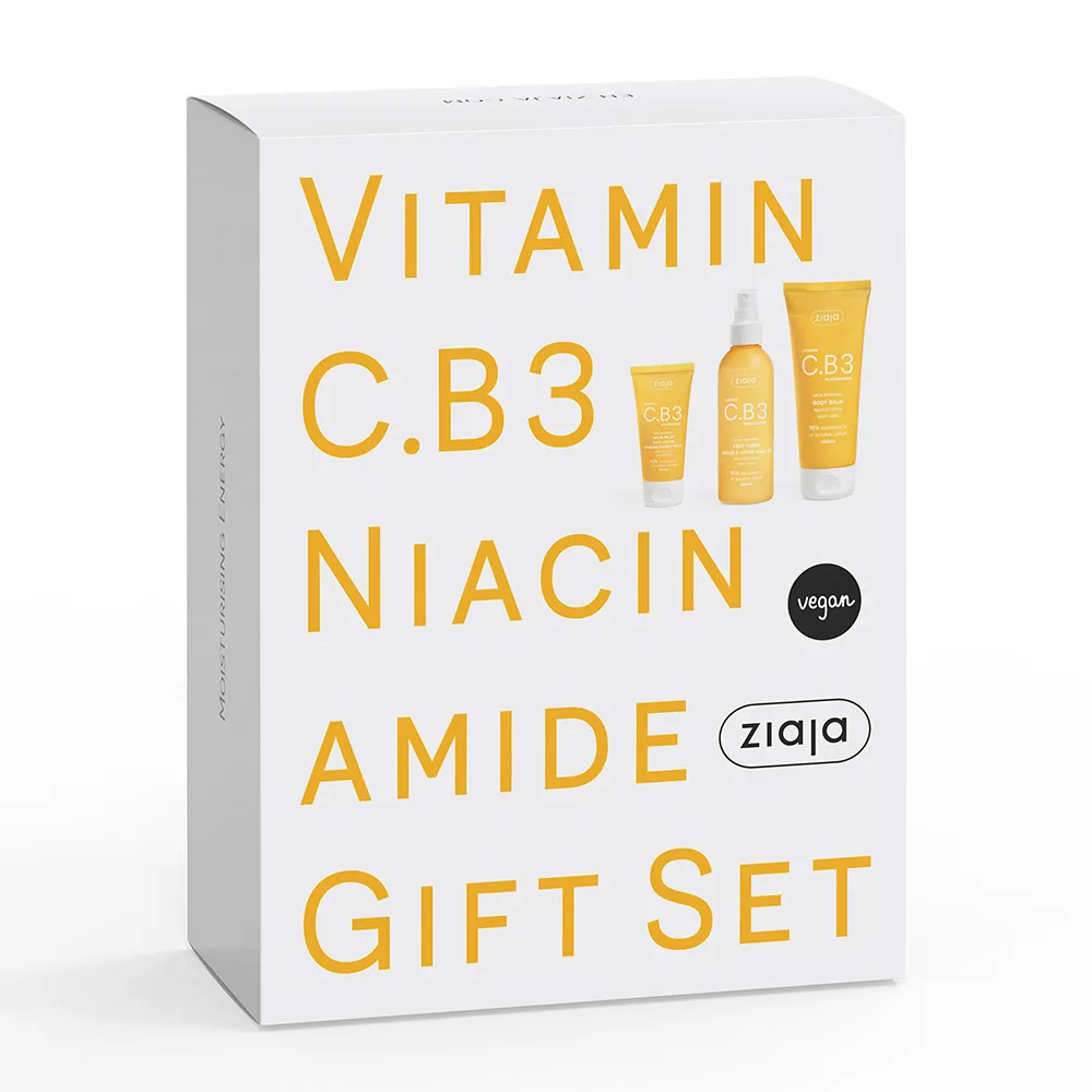 Set Crema de Zi Vitamin C.B3 Niacinamide, 50ml + Lotiune Tonica, 190ml + Balsam Corp, 200ml, Ziaja