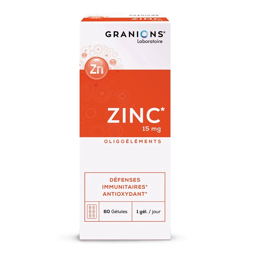 Zinc gluconat, 15 mg, 60 capsule, Granions