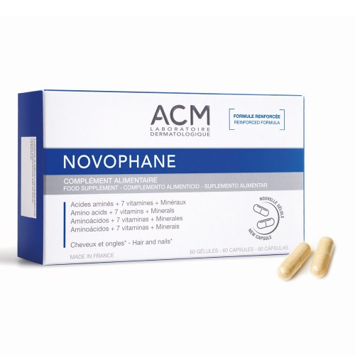 Capsule pentru par si unghii Novophane, 60 capsule, Acm