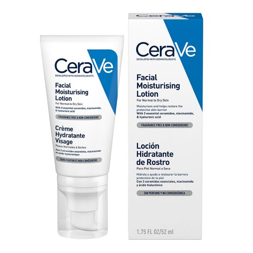 Crema hidratanta de fata ten normal-uscat, 52ml, CeraVe