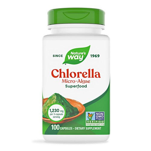 Chlorella Micro-algae 410 mg, 100 capsule vegetale, Secom