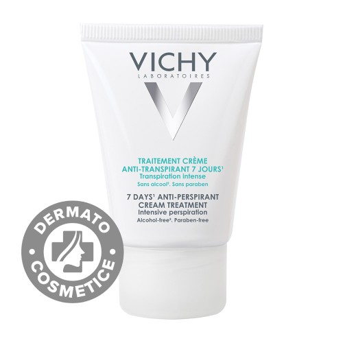 Deodorant crema impotriva transpiratiei abundente, eficacitate 7 zile, 30ml, Vichy