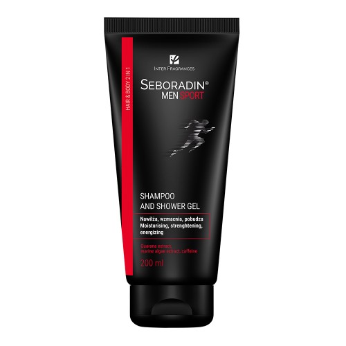 Sampon si gel de dus 2 in 1 Men Sport, 200ml, Seboradin