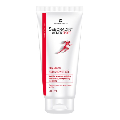 Sampon si gel de dus Women Sport 2 in 1, 200 ml, Seboradin