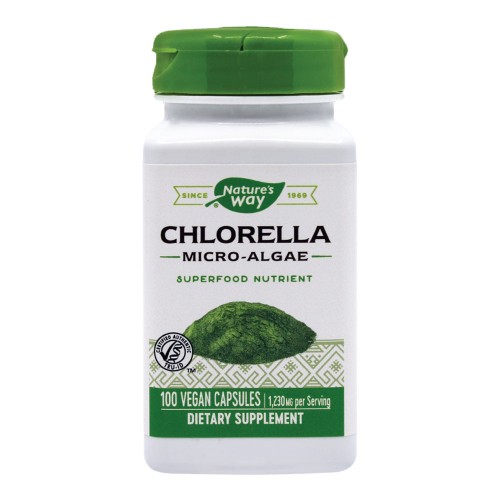 Chlorella Micro-algae 410 mg, 100 capsule vegetale, Secom