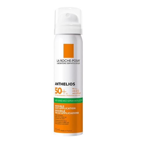 Spray invizibil matifiant cu protectie solara SPF 50, pentru fata, ten gras si sensibil, 75ml, Anthelios, La Roche Posay