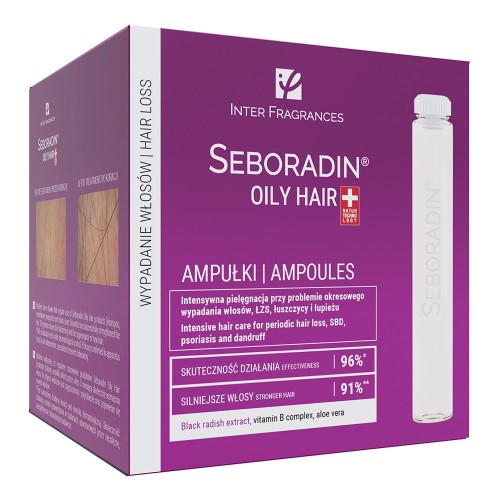 Tratament pentru par cu tendinta de ingrasare Oily, 7 fiole x 5.5 ml, Seboradin