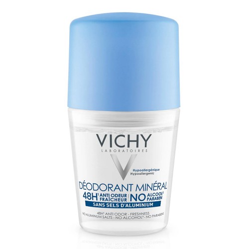Deodorant roll-on mineral fara saruri de aluminiu 48h, 50ml, Vichy