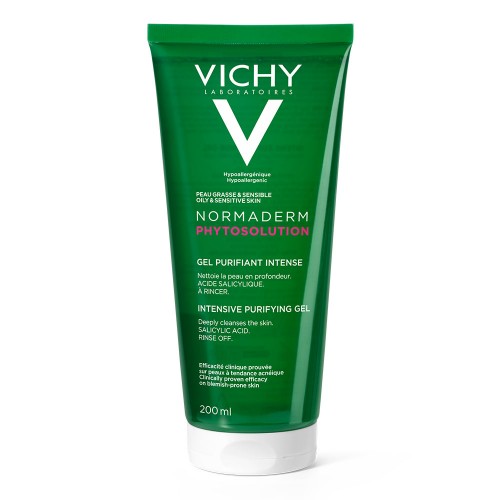 Gel de curatare purifiant pentru ten gras Normaderm Phytosolution, 200ml, Vichy