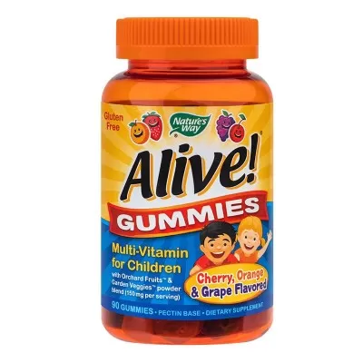 Jeleuri Multi-Vitamine Copii Alive, 90 buc, Secom