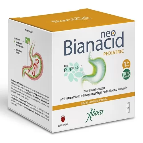Neobianicid pediatric pentru aciditate reflux si digestie, 36 plicuri, Aboca