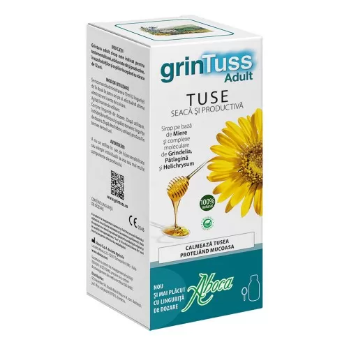 Sirop de tuse pentru adulti Grintuss, 180ml, Aboca