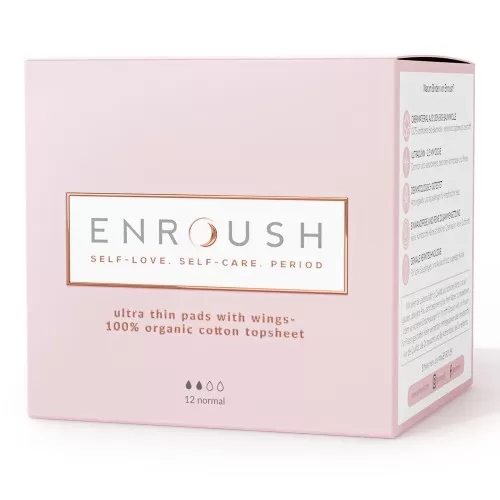 Absorbante Organice Normale, 12 bucati, Enroush
