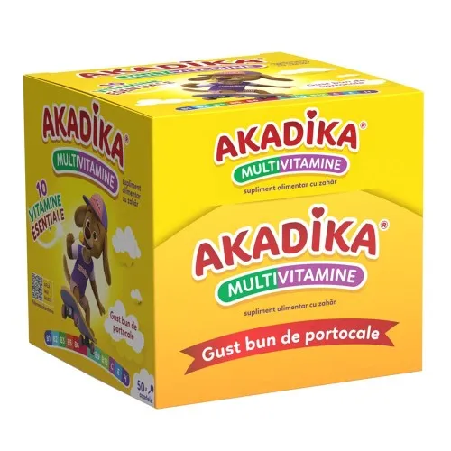 Acadele Multivitamine Akadika, 50 bucati, Fiterman Pharma