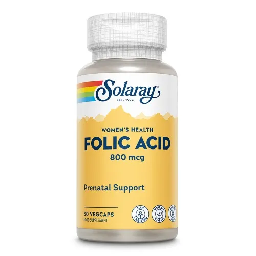 Acid Folic 800 mcg Solaray, 30 capsule, Secom