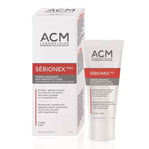 Crema calmanta anti-imperfectiuni Sebionex Trio, 40 ml, ACM