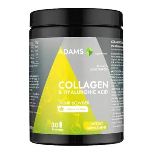 Collagen HA Active Line Pudra Instant cu Aroma de Vanilie, 600g, Adams Vision