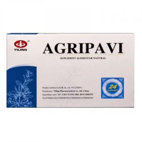 Agripavi, 24 cpasule, Yilling Pharmaceutical