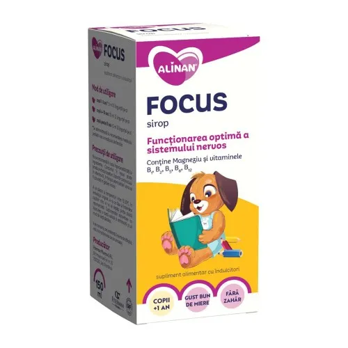 Sirop Fara Zahar Focus +1an, 150ml, Alinan
